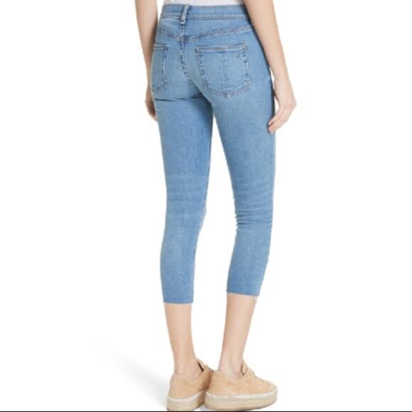 Rag & Bone Raw Hem Capri Skinny Jeans In Levee - Picture 2 of 7